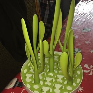 Boon Sprig Countertop Drying Rack, Green